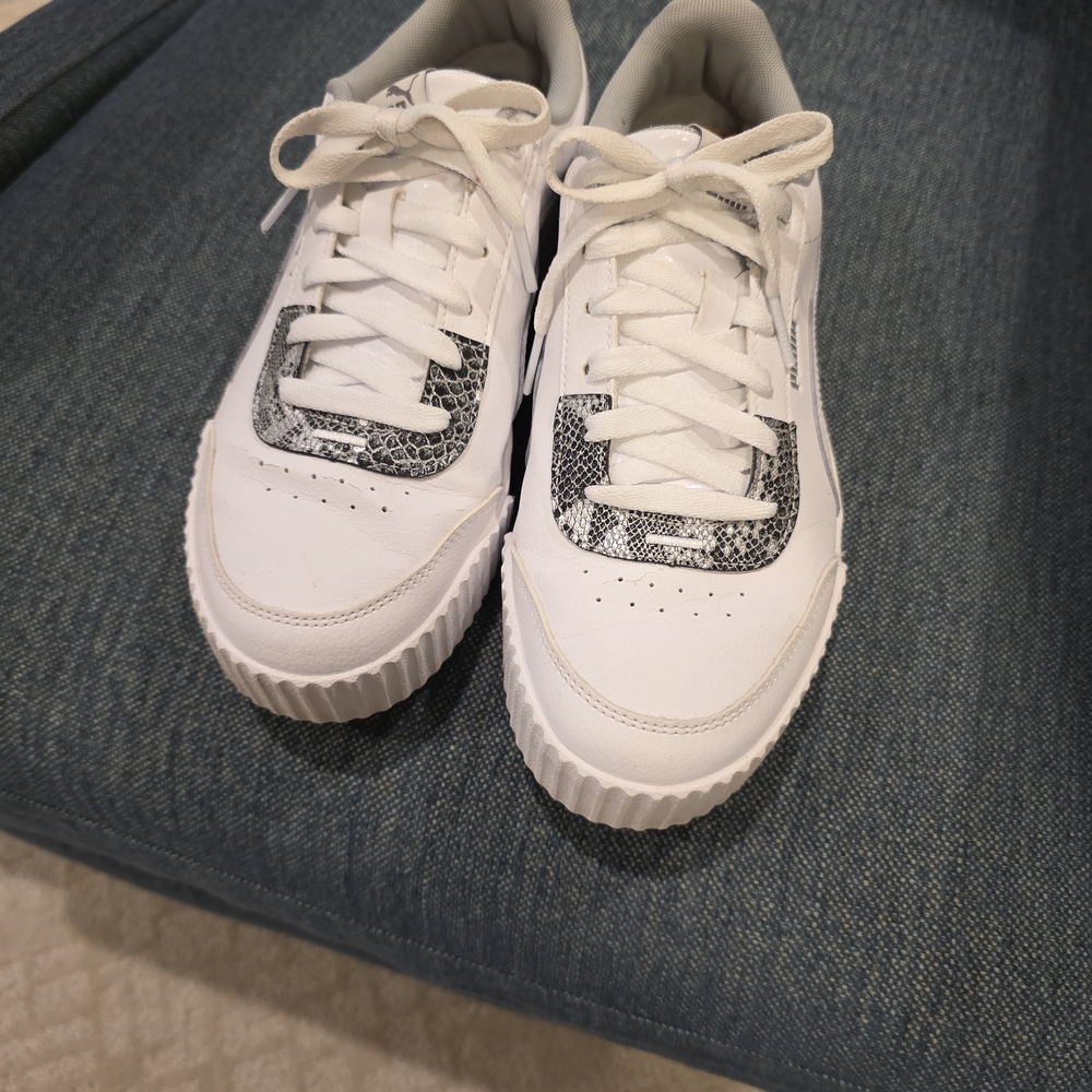 Stylish Kids White and Black Sneakers